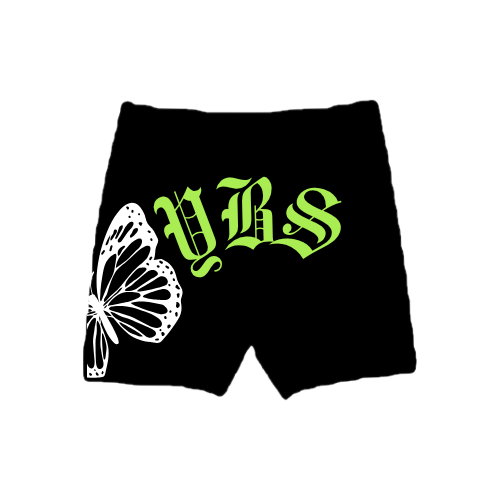 YBS Butterfly T-Shirt & Shorts - Black