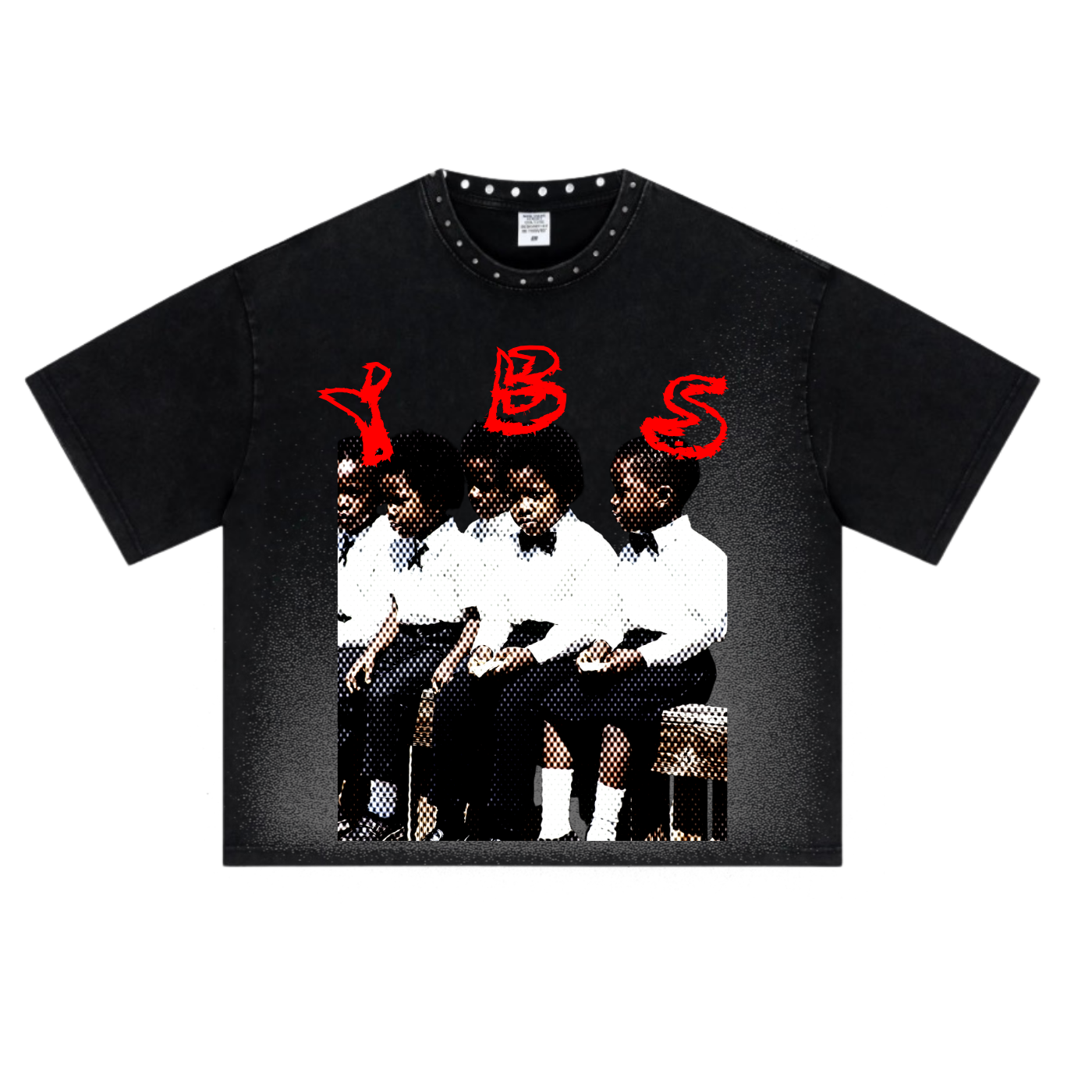 YBS Heavyweight Washed T-Shirt - Black