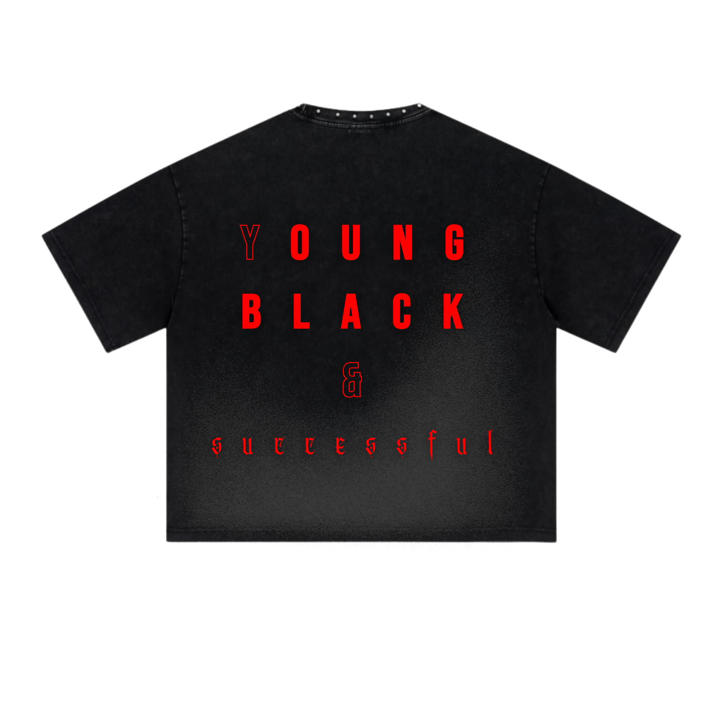 YBS Heavyweight Washed T-Shirt - Black
