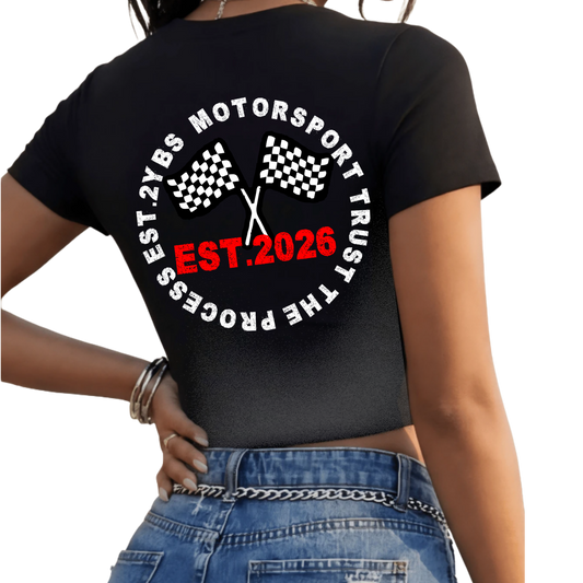 Motor Sport Trust The Process Biker T-Shirt - Black
